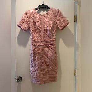 Adelyn Rae Pink Tweed Dress